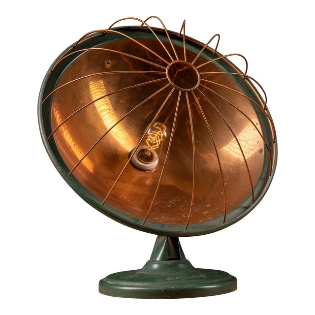 1920s Hotpoint Copper Lined Heating Lamp For Sale