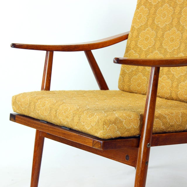 1960s Boomerang Armchair from Ton, Former Czechoslovakia, 1960s For Sale - Image 5 of 10