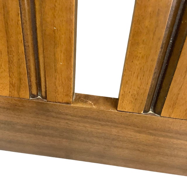 Brown Mid-Century Modern Walnut Bed Frame- Full For Sale - Image 8 of 9