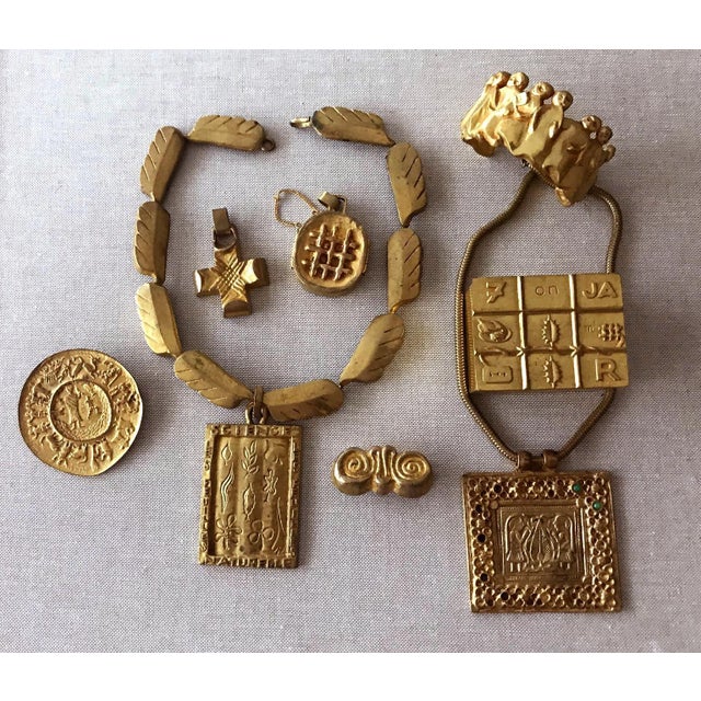 Early Gilt Bronze Necklace by Line Vautrin For Sale - Image 11 of 11