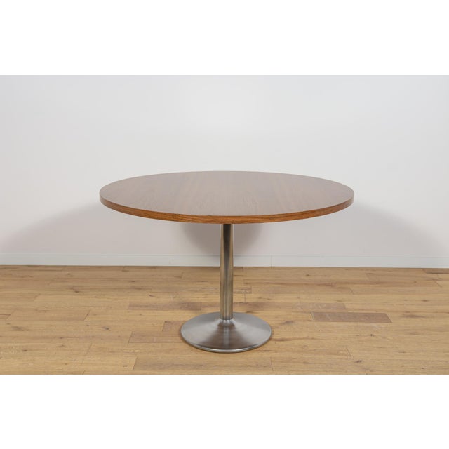 The table was produced in Denmark in the 1970s. Table top made of teak. The furniture is after a comprehensive carpentry...