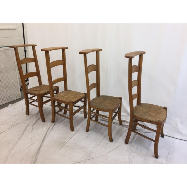 Antique Wooden Shaker Style School Chairs - Set of 4 ...