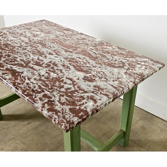 French 19th Century Marble-top Work Table For Sale - Image 14 of 16