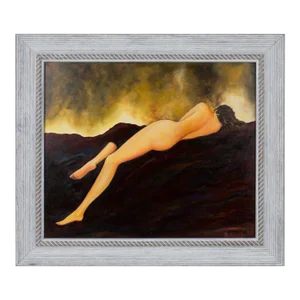 Lying Nude Study Oil Painting by Robert Roujas