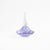 Purple Vintage Light Purple Glass Perfume Bottle With Clear Stopper For Sale - Image 8 of 12