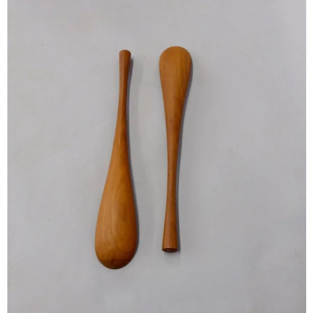 JHQ Dansk Denmark Teak Salad Servers For Sale In Detroit - Image 6 of 6
