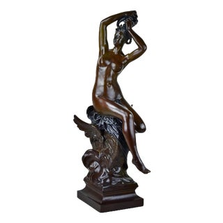 Large Sculpture in Patinated Bronze by Louis Julien Franceschi, 19th Century For Sale