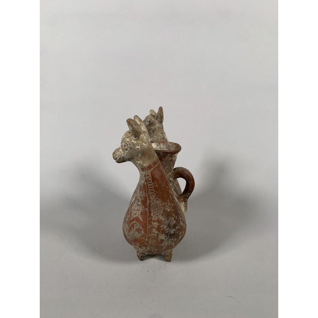 Amlash Terracotta Zoomorphic Terracotta Vase Zoomorphic Archaeology For Sale - Image 4 of 9