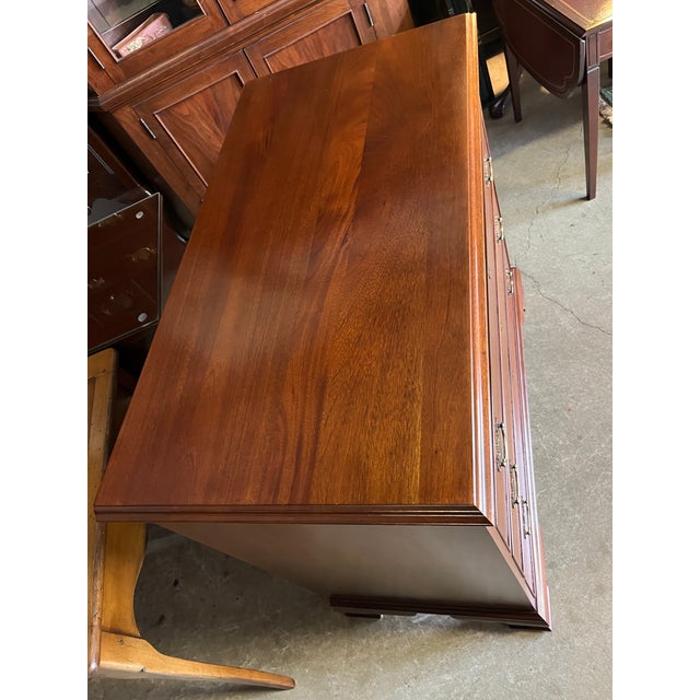 Brown Late 20th Century Craftique Two Over Three Drawer Chest For Sale - Image 8 of 12