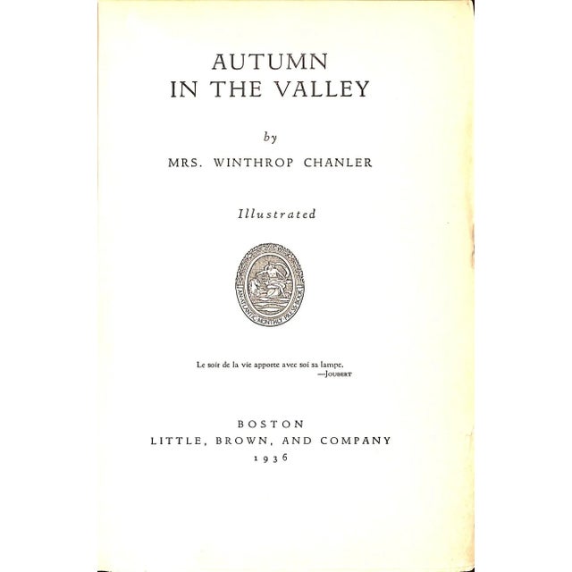 CHANLER, Mrs. Winthrop [293] pp. Little, Brown and Company 1936 9" x 6 3/8" Autobiographical sequel to "Roman Spring",...