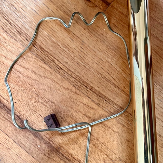 1960s Holywood Regency Brass Floor Lamp With Integrated Table by Hart Associates For Sale - Image 14 of 16