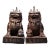 Pair of Antique Gilt Bronze Guardian Lion Figurines, 6900g Total, Ming Mark For Sale