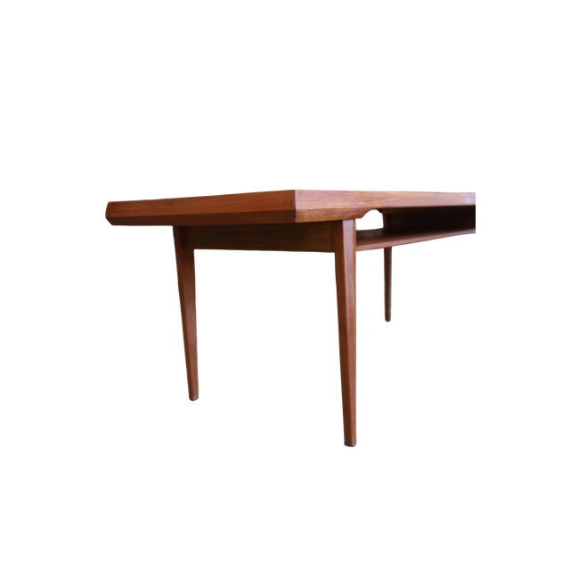 Danish Teak Coffee Table with Magazine Rack, 1960s For Sale - Image 6 of 14