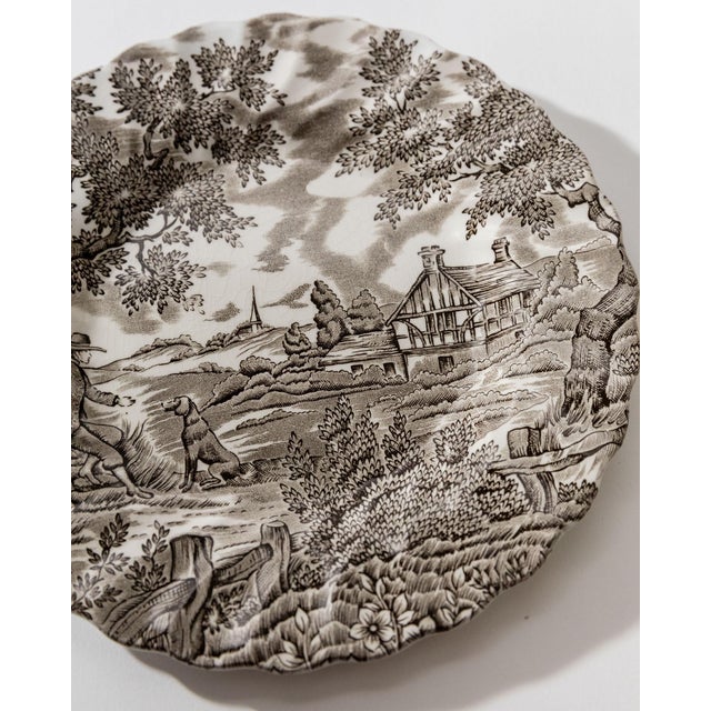 Ceramic Vintage The Hunter Tableware Set in Porcelain from Myott, England, 1980s, Set of 11 For Sale - Image 7 of 13