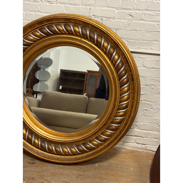 Windsor Art & Mirror Company Round Twist Wall Mirror, 20th Century For Sale - Image 4 of 12