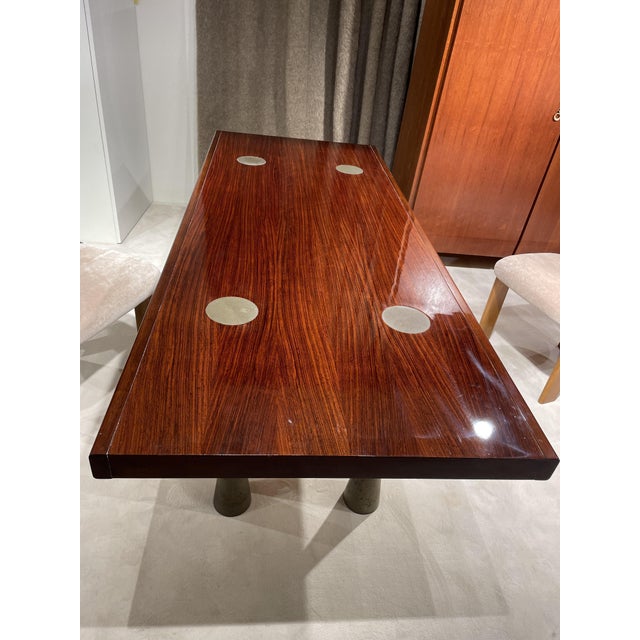 Sumptuous Desk by Angelo Mangiarotti, 1970s For Sale - Image 6 of 13