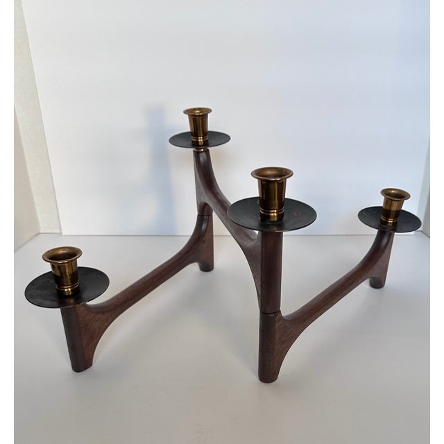 Mid-Century Modern Danish Articulated Arm Candleholder For Sale - Image 3 of 9