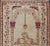 Turkish Early 20th Century Color Antique Oushak Rug With Columns, Chandelier & Vase Design For Sale - Image 3 of 13