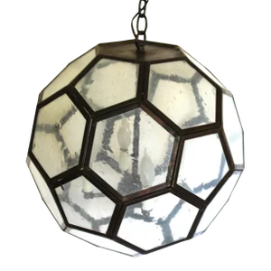 2000s Honeycomb Design 4 Light Fixture, Soccer Ball