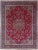 Textile 1960s Medallion Antique Persian Kashan Handmade Wool Rug in Red For Sale - Image 7 of 7