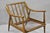 Vintage Mid Century Modern Danish Style Sculptural Walnut Lounge Arm Chair For Sale - Image 15 of 17