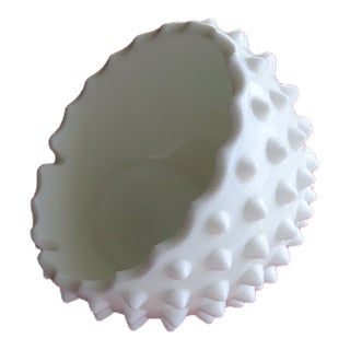 Vintage Rare Find White Hobnail Milkglass Globe For Sale