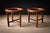 Found Collectibles Maracanã-Inspired Side Tables in Reclaimed Brazilian Rosewood and Honed Travertine For Sale - Image 14 of 15