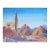 Cactus in the Desert Original Oil Painting For Sale