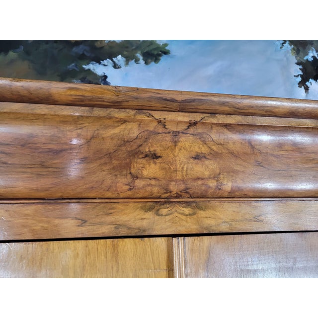 Walnut Wardrobe from Louis Philippe For Sale - Image 9 of 12