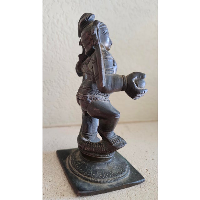 South Indian Nayaka Bronze Sculpture of Krishna Kaliya Damana, Circa 18th Century For Sale - Image 4 of 12