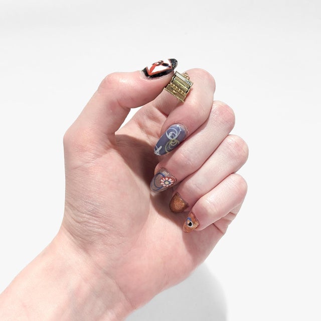 Mid-Century Modern Vintage 14k Gold & Enamel Figural 'No Sale' Cash Register Charm For Sale - Image 3 of 11