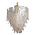 Murano Glass “Tronchi” Chandelier With Peachy Pink Inclusions For Sale
