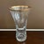This beautiful Mikasa Vase is made of blown glass that features a flared design with a gold rim. In excellent condition....