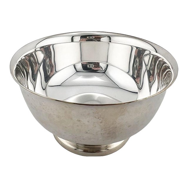 Vintage Gorham Silverplate Revere-Style Footed Candy Bowl For Sale