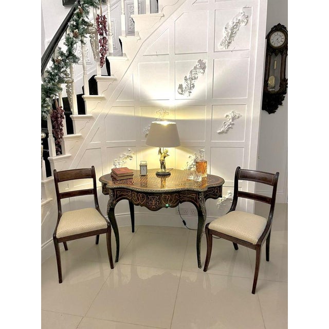 Brown Victorian French Freestanding Marquetry and Parquetry Centre Table, 1860s For Sale - Image 8 of 18