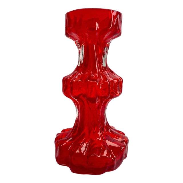 Vase in Red from Ingrid Glas, 1970s For Sale