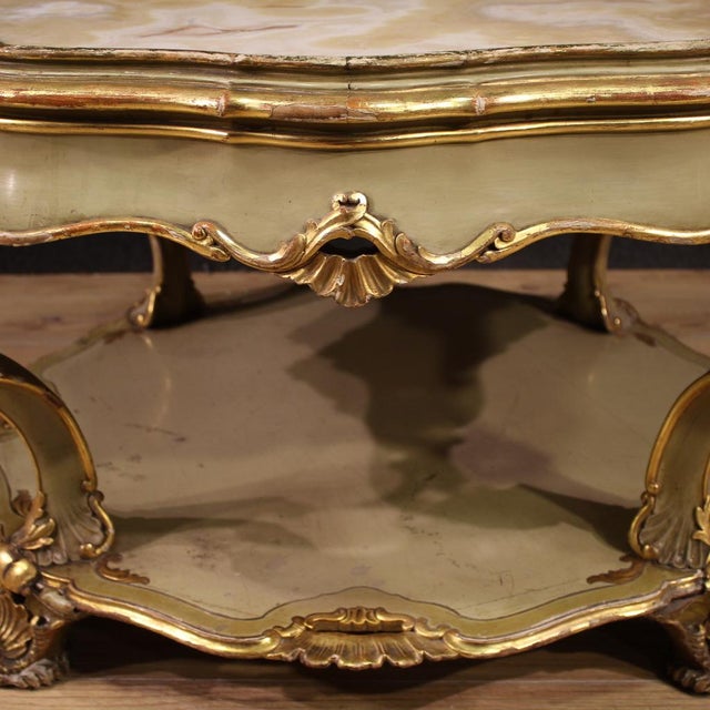 Venetian Lacquered Coffee Table, 1950 For Sale - Image 12 of 13