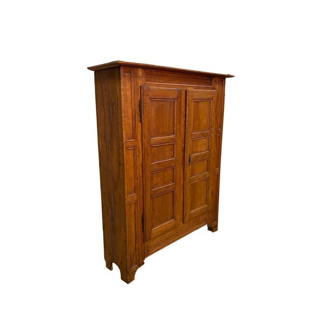 Rustic 19th Century Rustic Apricot Wood Wardrobe For Sale - Image 3 of 5