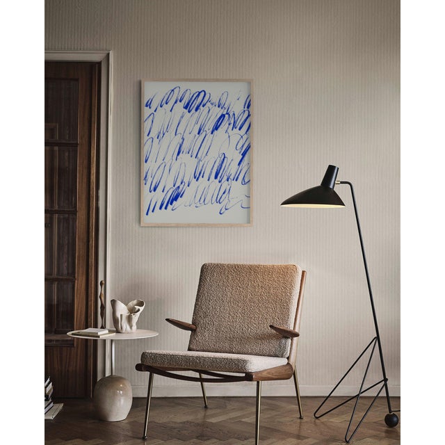 Contemporary Abstract Blue Lines Giclee Print For Sale - Image 4 of 4