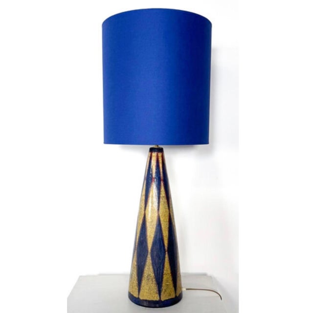 1950s Mid-Century Modern Desk Table Lamp in Ceramic, 1950s For Sale - Image 5 of 5