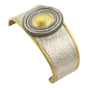 Gurhan Cavalier 24k Gold & Sterling Cuff Bangle Bracelet