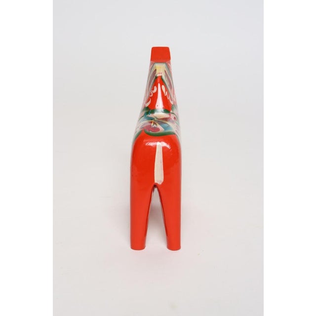 Mid-Century Scandinavian Modern Hand-Painted Dala Horse From Färnäs Sweden For Sale - Image 4 of 13