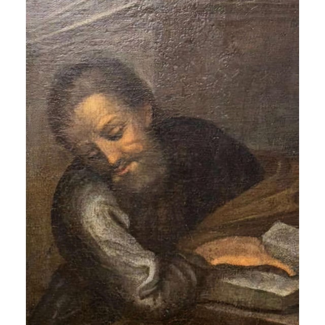 Unknown, The Holy Family with the Lamb, 17th Century, Oil on Canvas For Sale - Image 4 of 10