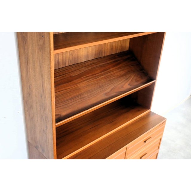 Vintage Modular Wall Cabinet in Glass and Teak, 1960s For Sale - Image 15 of 18