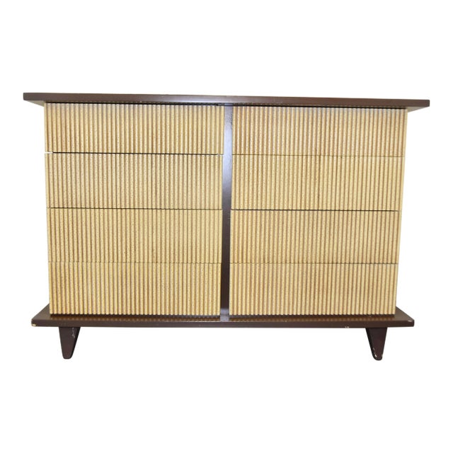 Mid-Century Modern American of Martinsville Eight Drawer Bamboo Dresser For Sale