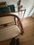 Almond Vintage Victorian-Style Mahogany Upholstered Settee For Sale - Image 8 of 11