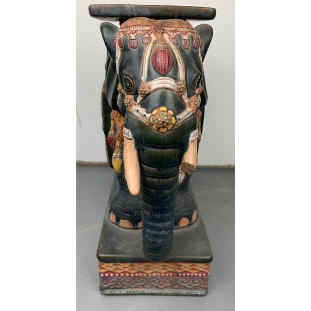 Vintage Chinese Elephant Garden Seat For Sale - Image 4 of 10