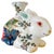 Chinoiserie Vintage Hand-Painted Chinoiserie Tobacco Leaf Porcelain Rabbit Candlestick For Sale - Image 3 of 10