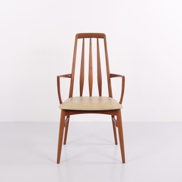 Set of eight dining chairs, model eva, designed by niels koefoed and manufactured by koefoeds møbelfabrik in denmark. The...