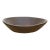 Large Patinated Brown French Dough Bowl For Sale